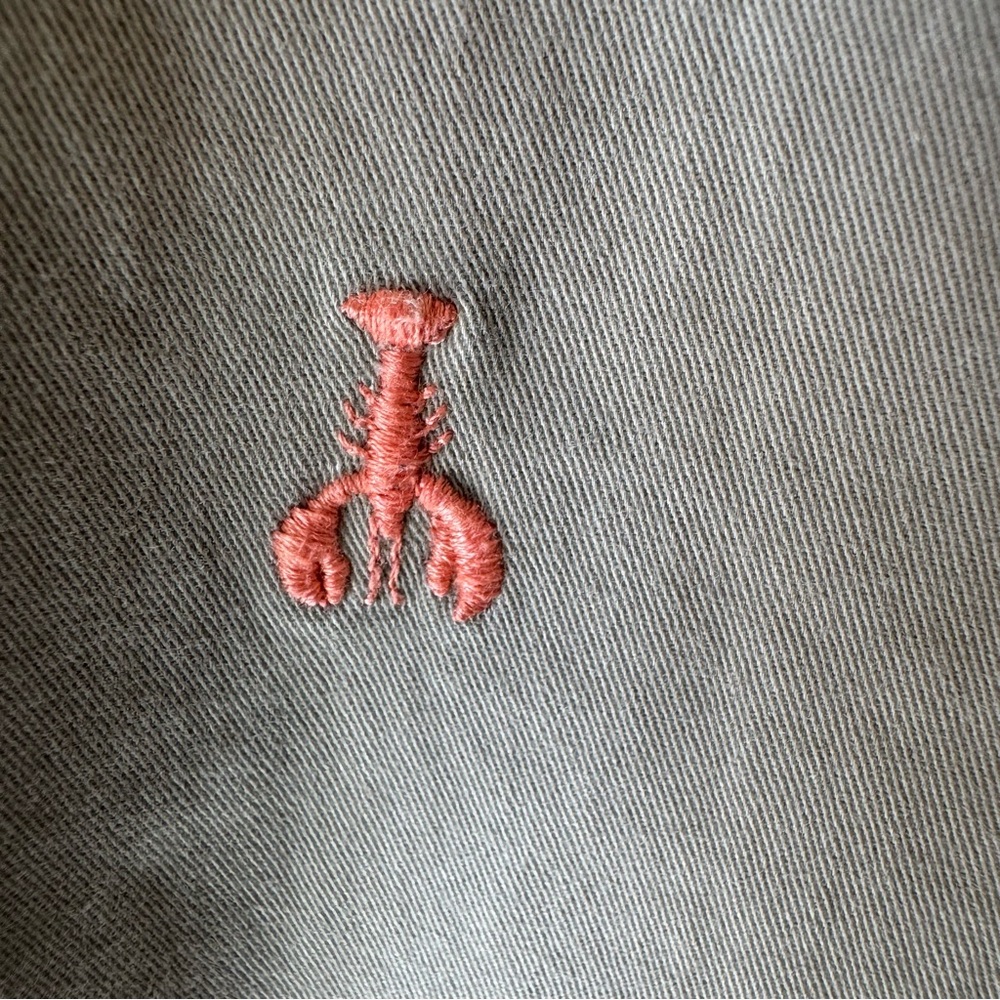 Women’s Sz14 khaki capris with coral lobsters 0010 - Picture 3 of 13